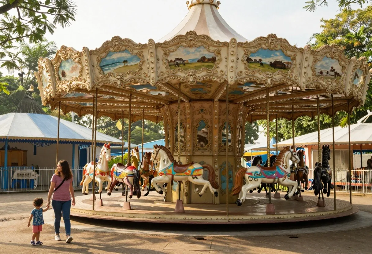 Plaza tranquila en día de semana con poco público