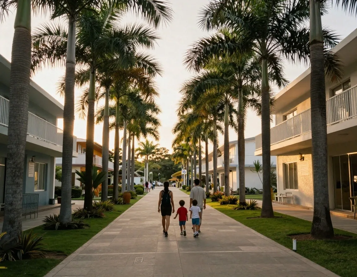 Avenida en Barra da Tijuca, Rio de Janeiro