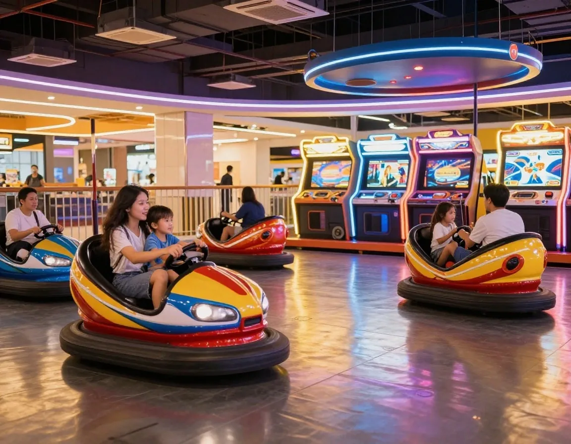 Centro de entretenimiento compacto en shopping de São Paulo