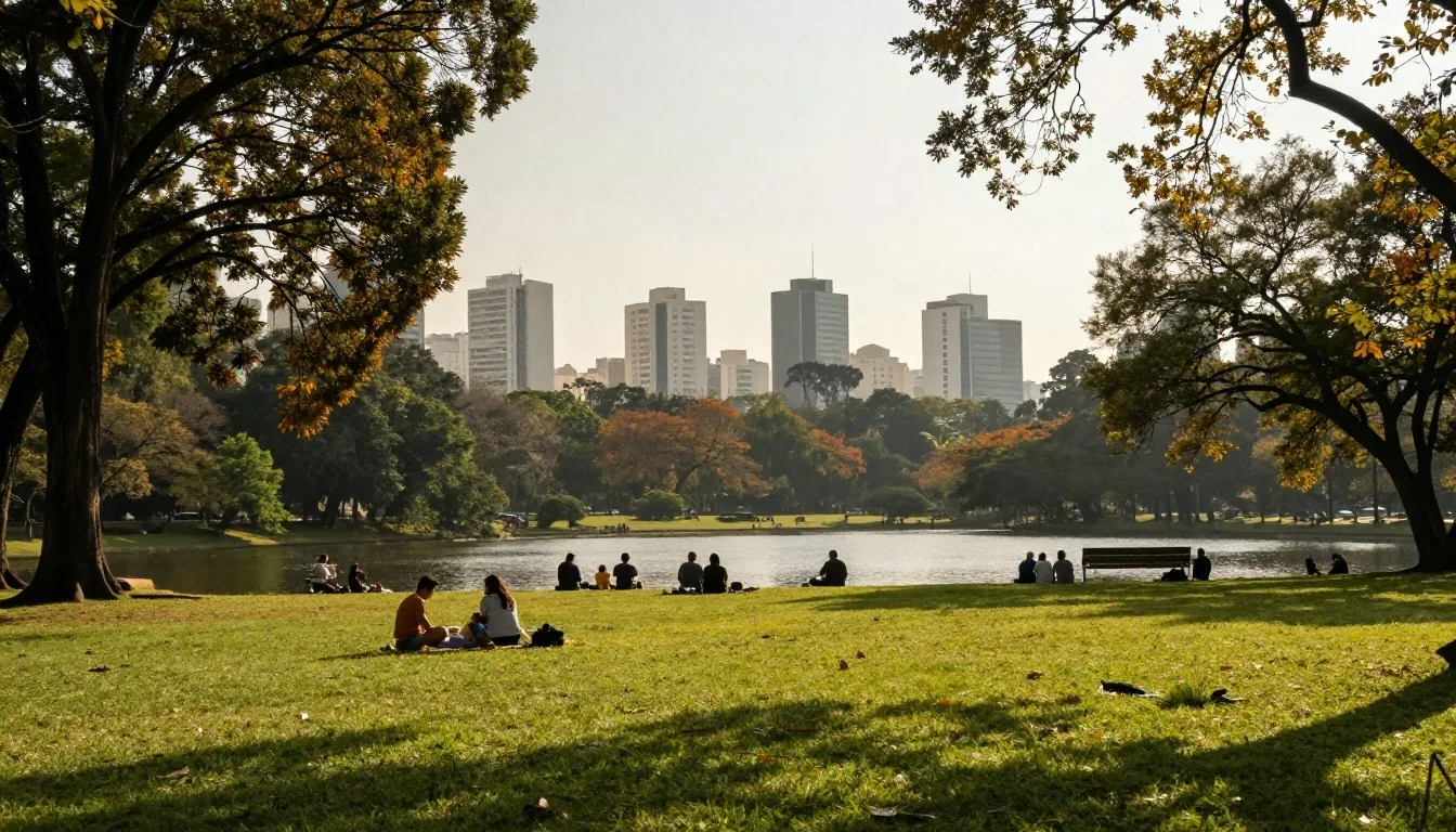 Tarde tranquila en Ibirapuera para combinar con día de parque